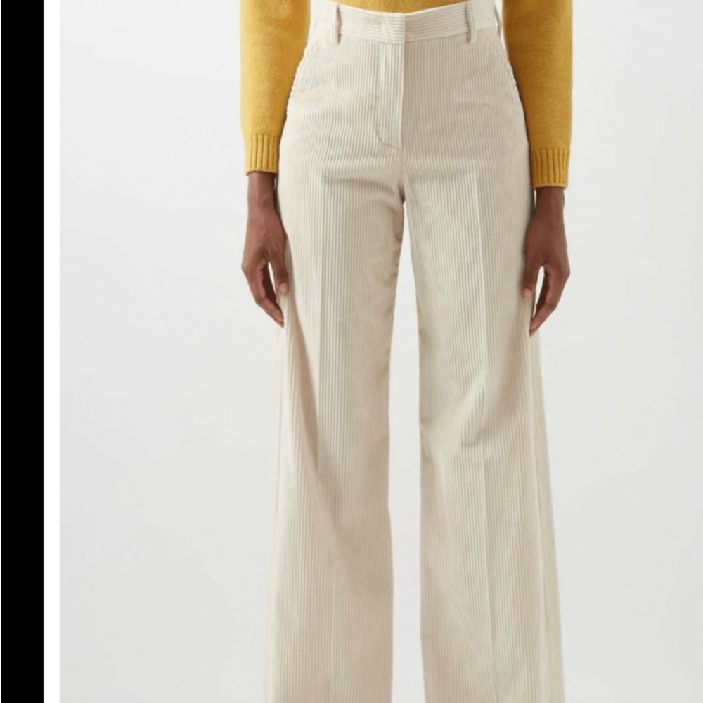 BNWT - Max Mara Weekend 100% cotton corduroy wide leg pants